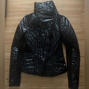 Blanc Noir shiny Moto jacket size small